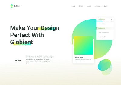 globient design design minimal ui web