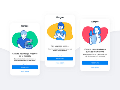 Kangoo app login pets ui uidesign ux