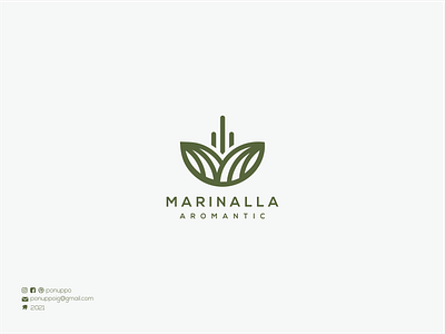 Marinalla awesome logo brand design branding design letter logo logodesign logomaker logomakeronline logotype modern logo