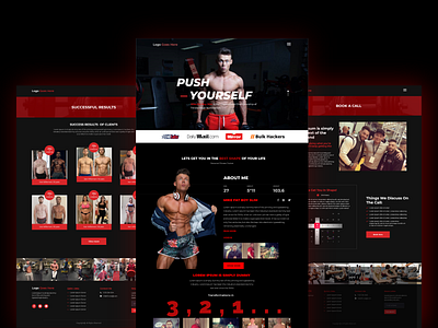 Fitness website ui ux design cloud service digital agency fitness website design landing page user experience user interface design web design webdesign website website concept website design websites