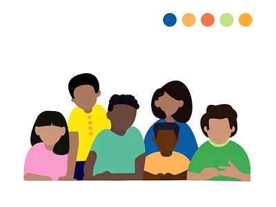 Non-Profit Illustration childrens illustration diverse group