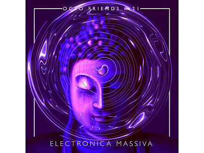 Octo Friends #21 - Electronica Massiva cover art design illustration procreate