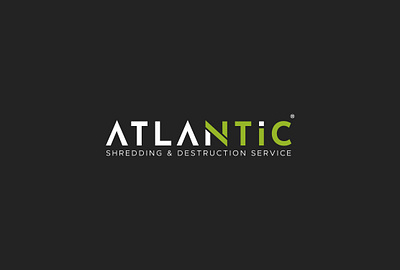 IT service Logo atlantic brandidentity branding green and black logo it logo it service logo design branding logotype minimal logo modern logo vector