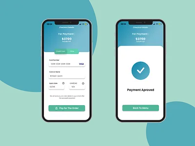 Credit card Checkout app beginner checkout credit card checkout creditcard dailyui squirrel uidesign