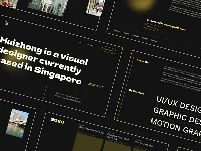 Du Huizhong Personal Website © 2021 cv portfolio website resume uidesign web design webdesign