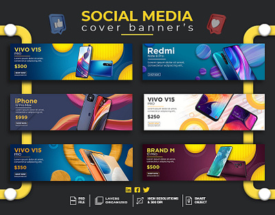 Social media web and cover banner s ads banner advertisement advertising banner banner design post banner social social media design social media pack social media templates socialmedia web web banner web banner design