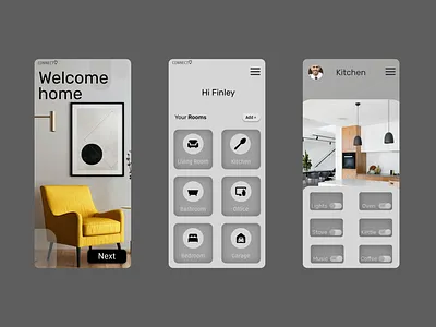 Smart Home app desgin first home smart smarthome