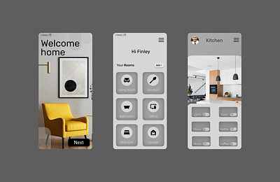 Smart Home app desgin first home smart smarthome