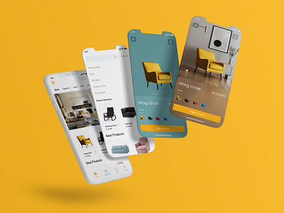 Furniture App Design adobe after effects adobe aftereffects adobe photoshop cc adobe xd app design app ui furniture app furniture app ui ui design