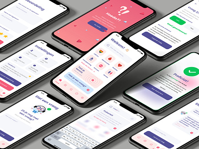 Sex education application app design icon mockup project quiz settings ui ux