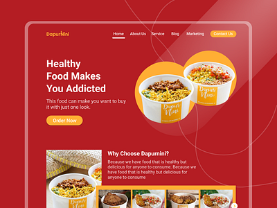 DapurNini Web Design design designspiration ui uidesign uiux ux webdesign website