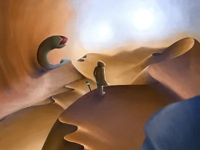 Dune arrakis desert drawing dune dune2020 dune2021 illustration procreate sand storm worm