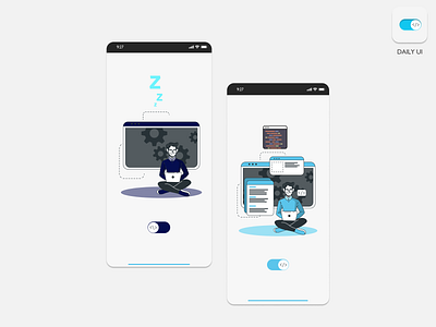 Daily UI - #015 - On/Off Switch creativity figma figmaappdesign figmadesign mobileapp mobileapplication uidesign userexperience userexperiencedesign userinterface