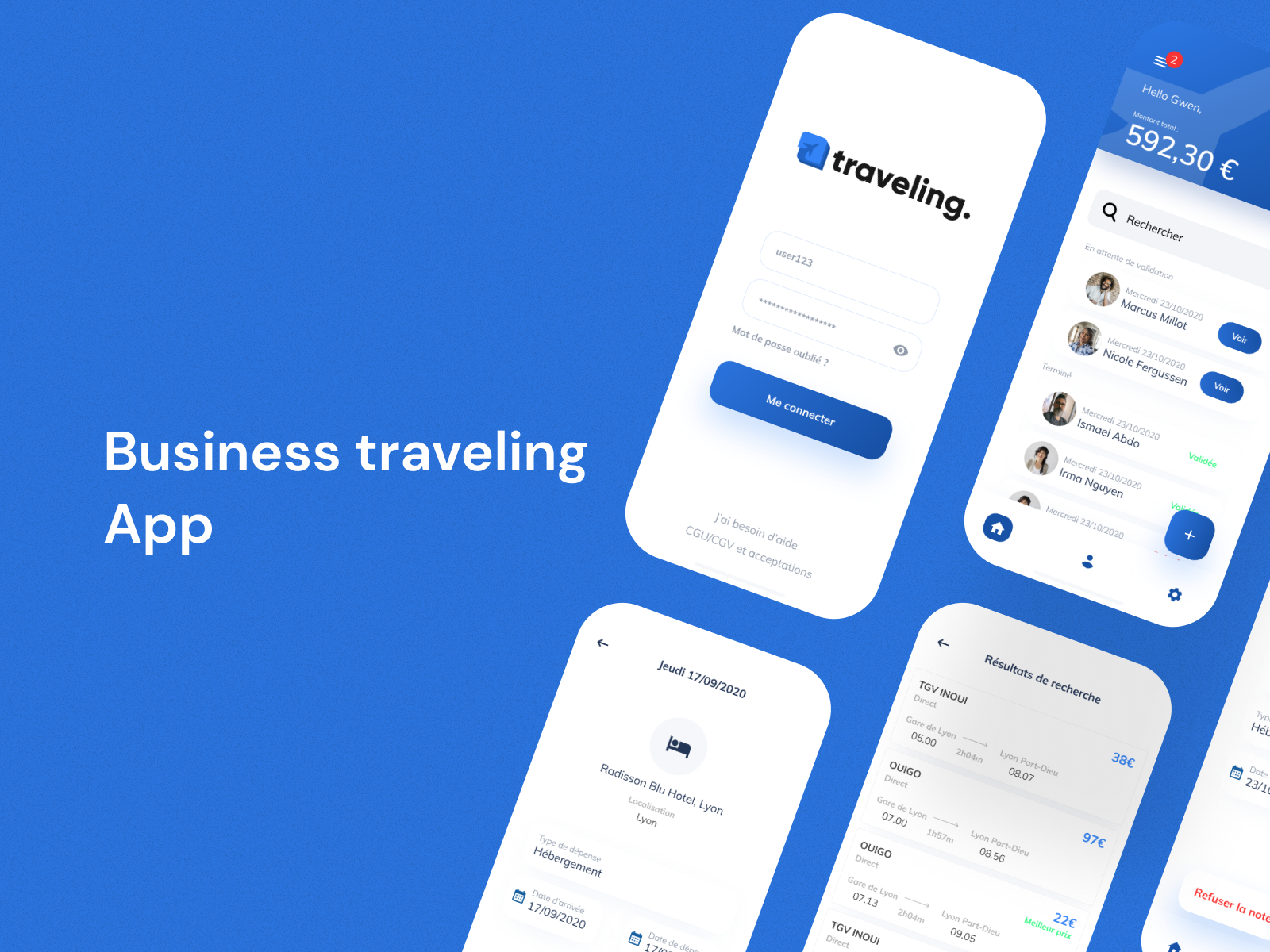 Example of Business traveling App