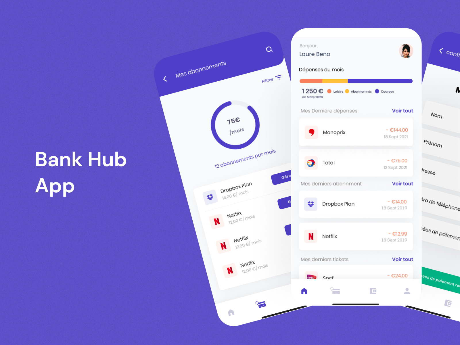 Example of Bank Hub App