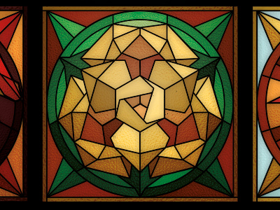 Game of Thrones Stained Glass - Tyrell a song of ice and fire branding church design fantasy game of thrones geometric illustrator logo low poly low poly lowpoly nerd poly polygon rose stained glass stained glass tyrell vector