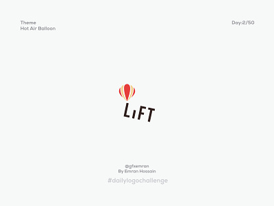 Hot Air Balloon- Daily Logo Challenge: Day 2 balloon branding corporate daily challange dailylogochallenge dailylogodesign design hot air balloons icon letter letter logo lettermark lift lift logo logo logodesign logotype typography vector