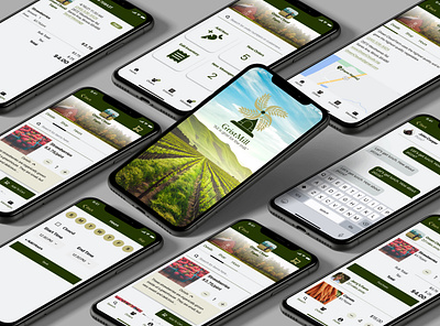 GristMill Isometric app branding design marketplace