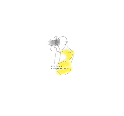 photographer branding design illustration line lines logo vector yellow
