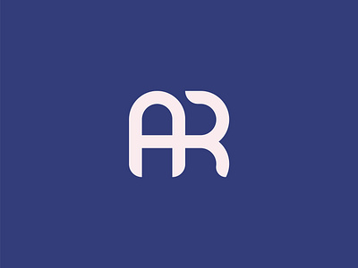AR Monogram branding creative design digital idendity illustrator logo logodesign logotype minimal monogram typogaphy vector