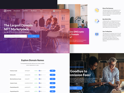 DNC Homepage Concept branding clean home homepage landing landing page simple ui web website