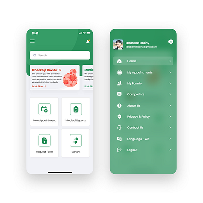 Medical App Ui Design app application design flat icon typography ui ux web website