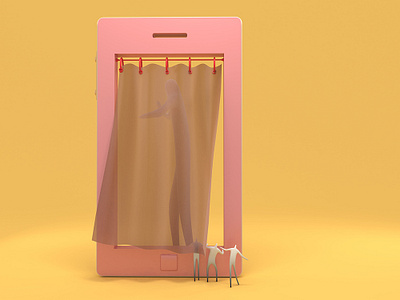 Peeping ｜偷窥 illustration mobile shimitu washing 偷窥 洗澡