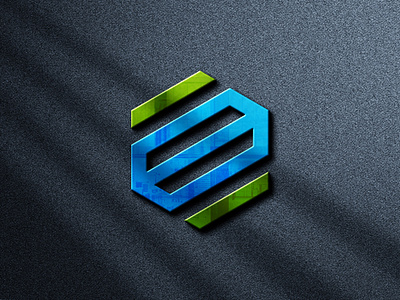 Logo mockup on concrete texture embossed
