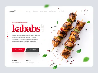 Restaurant Landing Page ecommerce food home page homepage homepage design landing landing page landingpage shopify shopify store store web web design web page webdesign webpage website woocommerce
