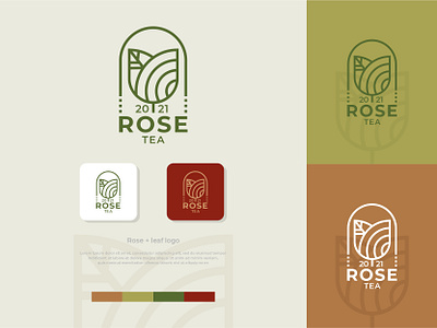 ROSE TEA design logo logodesign logotype minimal