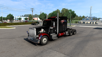 American Truck Simulator Memorial Day Mod american truck simulator ats design memorial day mod skin truck