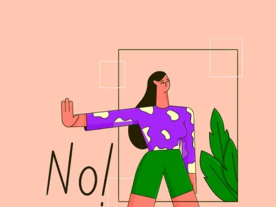 No means no! 2d art adobe illustrator behance character character design character illustration characterdesign flat design flat character flat illustration flatdesign freelance illustrator illustration illustrator procreate procreate art vector vector illustration