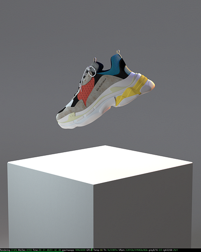 Balenciaga visual 3d 3d animation branding design shoes