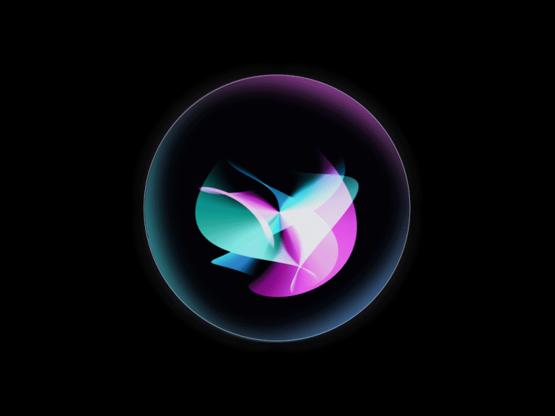 Siri icon app illustration ui