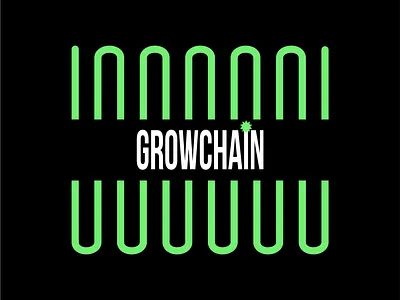 Growchain | Cryptocurrency conference logo design bitcoin blockchain btc conference crypto crypto wallet cryptocurrency currency logo logodesign meeting summit trading