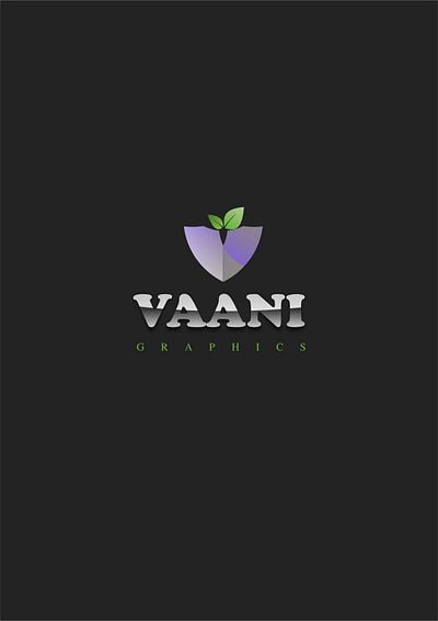 Vaani Graphics Logo Concept branding coreldraw design graphic icon leaf logo logo logo design v letter logo v logo