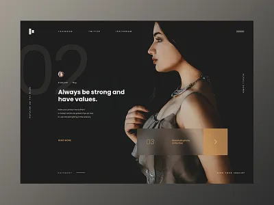 Blog Fashion - Website concept blog blog post blogger design fashion fullscreen glassmorphism hero minimalist ui ux web web design webdesign website