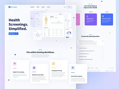 Landing Page for Telemedicine Platform app clean design clean ui design equal health healthcare landing design landingpage medical design medicine mobile platform telemedicine ui userexperience userinterface ux uxui website