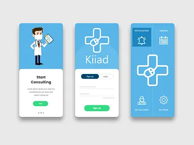 Kiaad Health App app health ux
