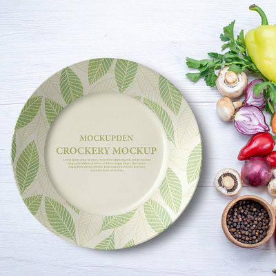 Free Crockery Mockup PSD Template