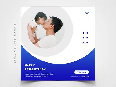 Father's Day Special Social Media Post Template background best celebration concept dad daddy day family father gift happy holiday illustration love male man parent template tie vector
