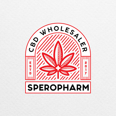 Logo proposal for SperoPharm CBD wholesaler. cannabis cannabis branding cannabis design cannabis logo cbd cbd logo cbd oil cbd packaging graphic design hemp hemp label hemp logo hemp oil logoidea logoinspiration logoinspire logomaker marijuana marijuana logo