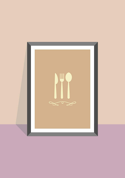 My kitchen design flatdesign flatposter illustration vector