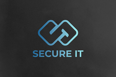 Secure IT logo design art design graphic design icon illustration logo minimal typography vector