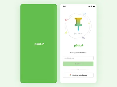 Another Login Screen Experiment - Pinit minimal ui ui design ux
