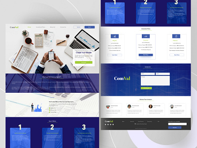 Investment banking landing page app design graphic design illustration illustrator typography ui ux web website