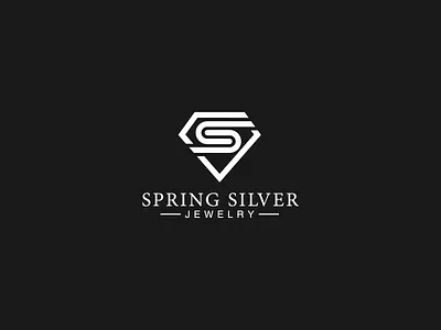 Logo design - Spring Silver Jewelry brand identity branding jewelry logo logo design logo designer logotype minimal minimalism minimalist minimalistic silver