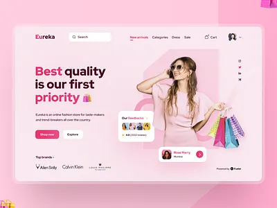 Eureka Shop UI Design 🛍 app app design design design app designer ecommerce fashion fashion brand shop shopify shopping shopping app store uidesign uiux uxdesign web web design webapp webdevelopment