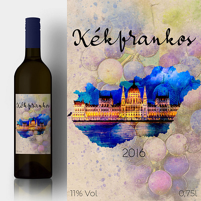 Hungarian wine label design label labeldesign