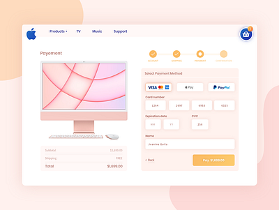 #DailyUI 002 - Credit Card Checkout apple buy checkout credit card credit card checkout dailyui dailyuichallenge design digital imac product design ui ux website